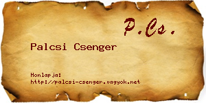 Palcsi Csenger névjegykártya